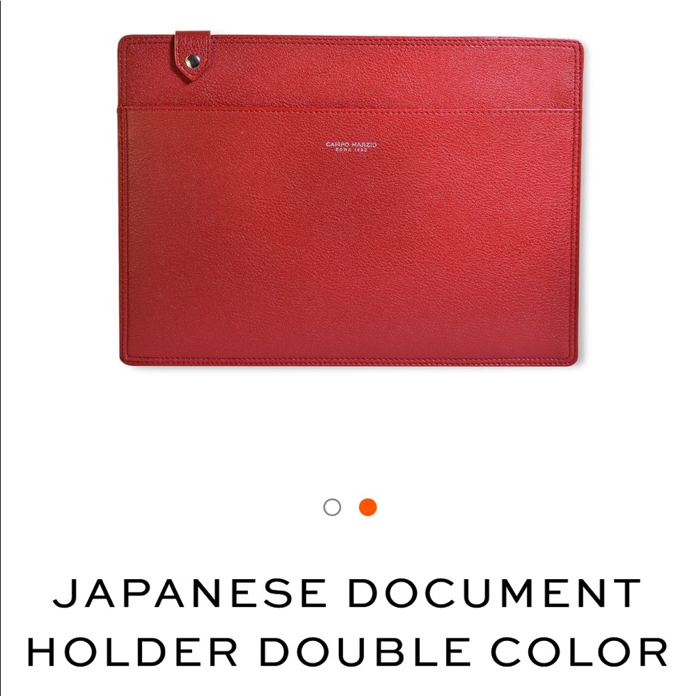 Campo Marzio Japanese Document Holder in Red.  NWT, brand new in box!